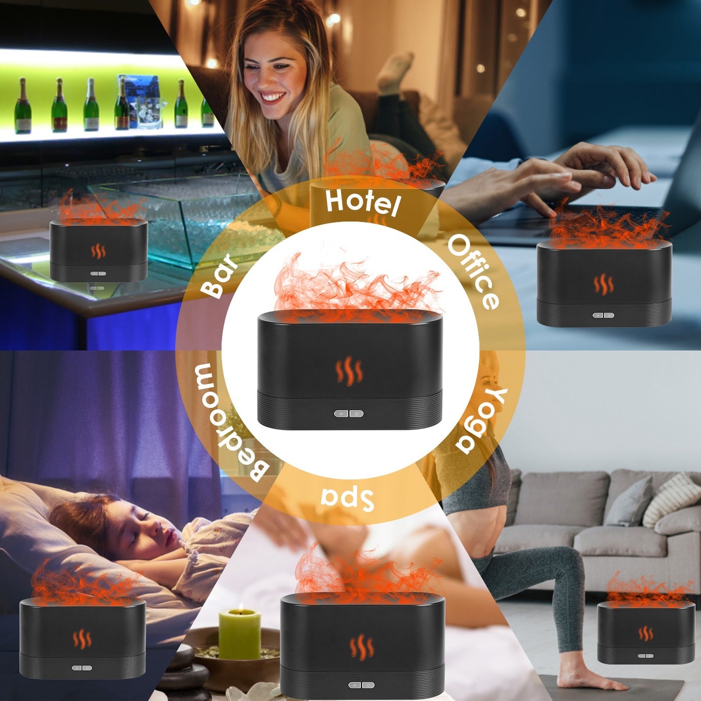 Humidifier Ultrasonic Aroma Essential Oil Diffuser