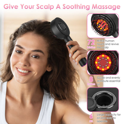 Red Light Scalp Massager Brush