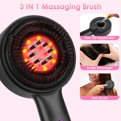 Red Light Scalp Massager Brush